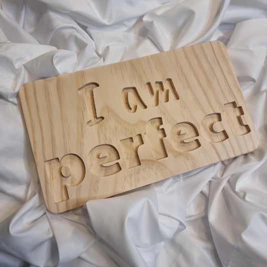 "I am perfect" - Affirmation Board